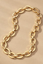 Load image into Gallery viewer, unique brass chunky chain necklace