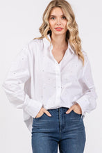 Load image into Gallery viewer, Rhinestone Button Up Shirt