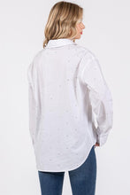 Load image into Gallery viewer, Rhinestone Button Up Shirt