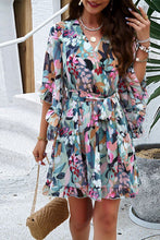 Load image into Gallery viewer, Floral wrap dress