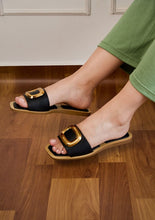 Load image into Gallery viewer, GIA JEWEL DETAIL SANDALS - FLATS