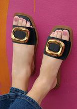 Load image into Gallery viewer, GIA JEWEL DETAIL SANDALS - FLATS