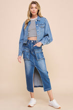 Load image into Gallery viewer, FRONT SLIT CARGO SKIRT