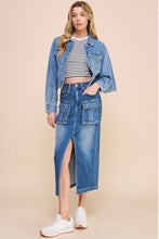 Load image into Gallery viewer, FRONT SLIT CARGO SKIRT