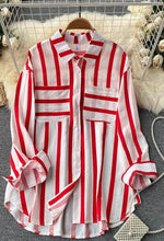 Load image into Gallery viewer, Striped buttoned up shirt