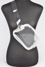 Load image into Gallery viewer, Transparent Cleared Convertible Stadium Fanny Bag
