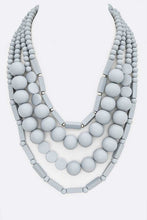 Load image into Gallery viewer, Wooden Beads Layer Statement Necklace