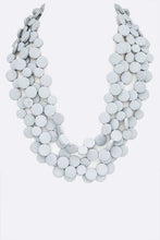 Load image into Gallery viewer, Wooden Disk Statement Layer Necklace