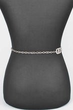 Load image into Gallery viewer, Plus Size Rhinestone Logo Chain Belt