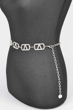 Load image into Gallery viewer, Plus Size Rhinestone Logo Chain Belt