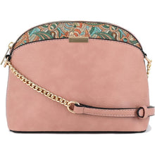 Load image into Gallery viewer, Paisley Accent Small Dome Crossbody Bag