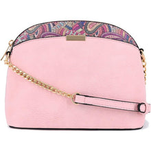 Load image into Gallery viewer, Paisley Accent Small Dome Crossbody Bag