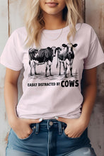 Load image into Gallery viewer, Easily Distracted By Cows, Farm Graphic Tee