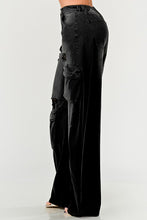 Load image into Gallery viewer, Athina Black washed out cargo pants