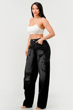 Load image into Gallery viewer, Athina Black washed out cargo pants