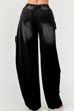 Load image into Gallery viewer, Athina Black washed out cargo pants