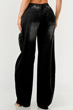 Load image into Gallery viewer, Athina Black washed out cargo pants