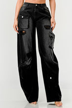 Load image into Gallery viewer, Athina Black washed out cargo pants