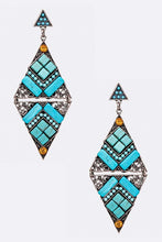 Load image into Gallery viewer, Iconic Stone Pave Western Earrings