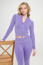 Load image into Gallery viewer, Ribbed Knit Tracksuit Two-Piece Set