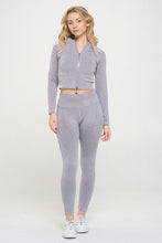 Load image into Gallery viewer, Ribbed Knit Tracksuit Two-Piece Set
