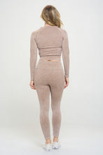 Load image into Gallery viewer, Ribbed Knit Tracksuit Two-Piece Set