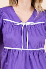 Load image into Gallery viewer, Piping Detail Babydoll Top