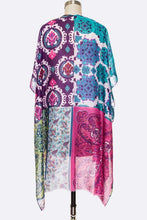 Load image into Gallery viewer, Mix Print Tribal Kimono Cardigan