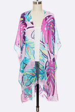 Load image into Gallery viewer, Tropical Floral Print Light Weight Kimono Cardigan
