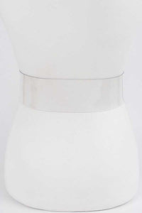 Plus Size Crytal F Logo Transparent Cleared Belt