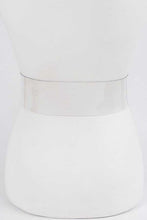 Load image into Gallery viewer, Plus Size Crytal F Logo Transparent Cleared Belt