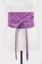 Load image into Gallery viewer, Faux Leather Wrap Around Obi Belt