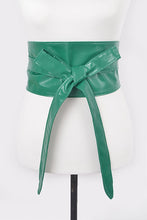 Load image into Gallery viewer, Faux Leather Wrap Around Obi Belt