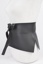 Load image into Gallery viewer, Iconic Faux Leather Skirt Tie Belt