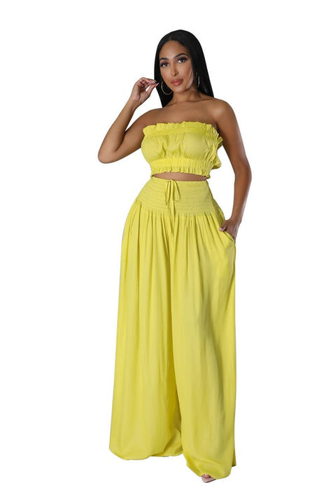 Bralette Top and Pant 2 Piece Set