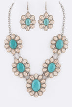 Load image into Gallery viewer, Turquoise Mix Stone Necklace Set