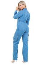 Load image into Gallery viewer, WOMEN DENIM SEXY JUMPSUIT