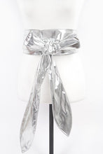 Load image into Gallery viewer, Patent Finish Obi Tie Belt