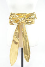 Load image into Gallery viewer, Patent Finish Obi Tie Belt