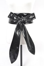 Load image into Gallery viewer, Patent Finish Obi Tie Belt