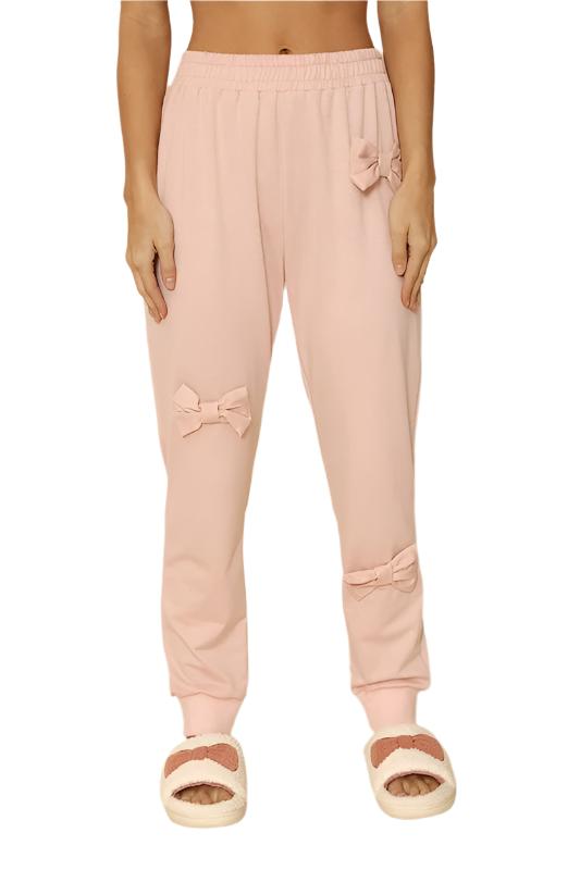 3D bow jogger sweatpants