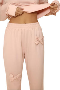 3D bow jogger sweatpants