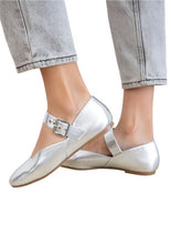 Load image into Gallery viewer, LEVI METALLIC BALLERINA FLAT