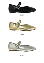 Load image into Gallery viewer, LEVI METALLIC BALLERINA FLAT