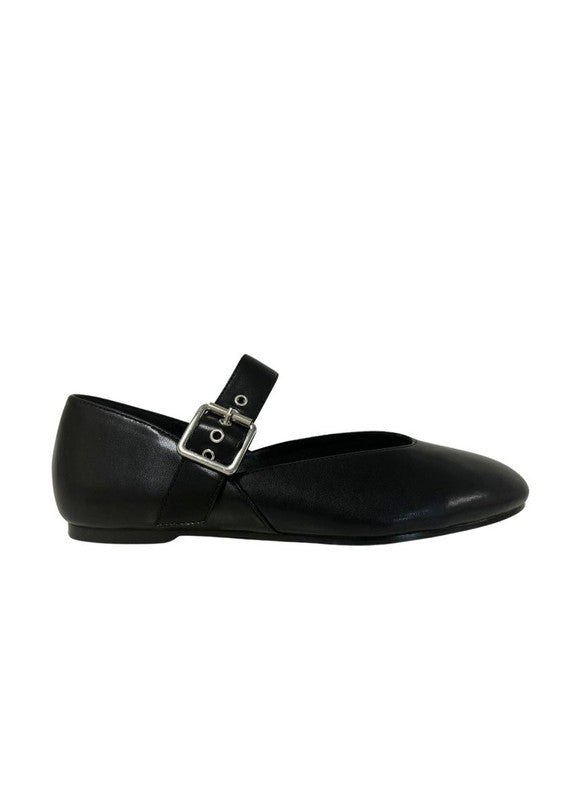 LEVI METALLIC BALLERINA FLAT