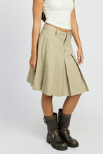 Load image into Gallery viewer, KNEE LENGTH PLEATED SKRT