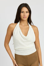 Load image into Gallery viewer, COWL NECK HALTER TOP