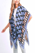 Load image into Gallery viewer, Checker Floral Fashion Kimono