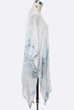 Load image into Gallery viewer, Tie Dyed Printed Feather Weight Long Kimono