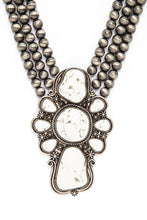 Load image into Gallery viewer, Compress Stone Western Navajo Beads Necklace Set